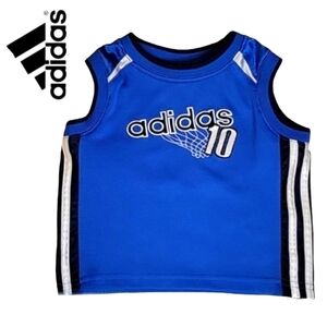 NEW Infant Adidas Moisture Wicking Sleeveless Graphic Basketball Jersey